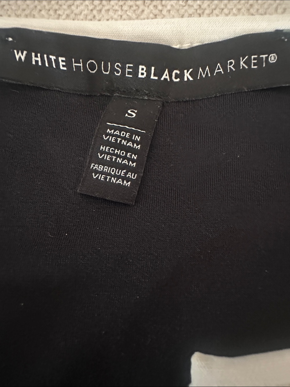White House Black Market Black Tank with White Trim - Picture 4 of 5
